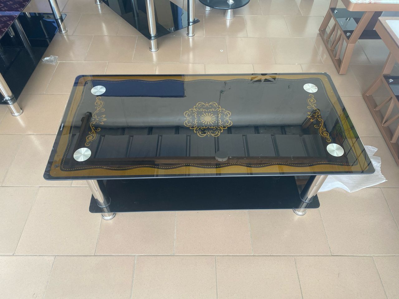 Table vitrée